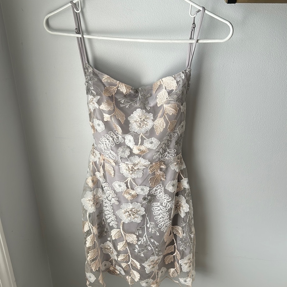 lucy in the sky mini dress